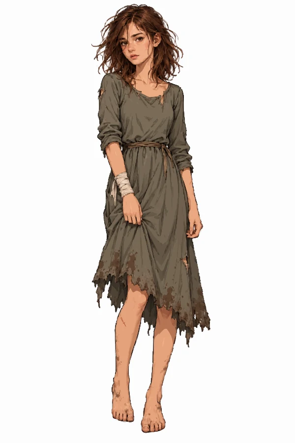 Full-body character illustration of Maeve