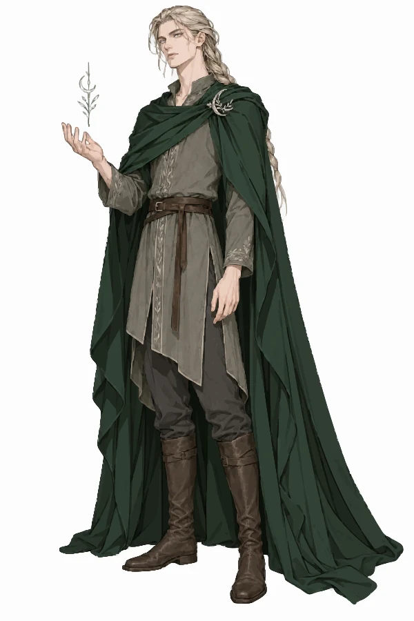 Full-body character illustration of Thorne